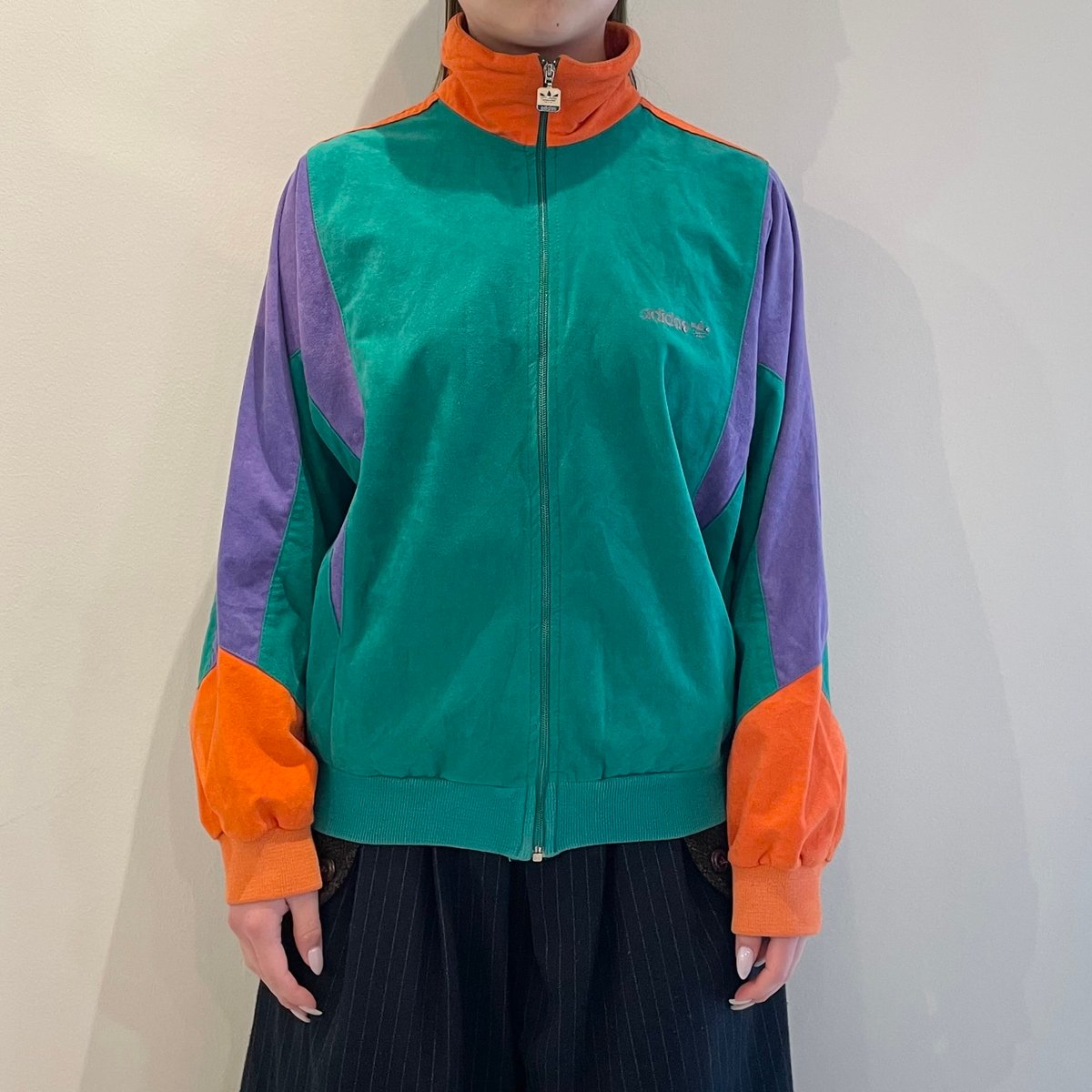 adidas/アディダス ベロア トラックジャケット 80年代 Made in