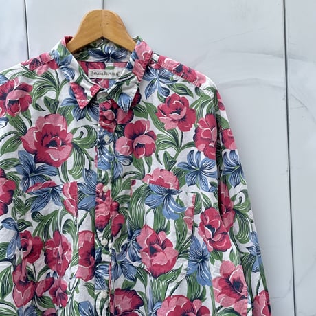 80s banana republic マルチポケットシャツ　バナリパ　XL 80s banana republic マルチポケットシャツ バナリパ XL