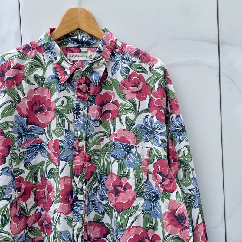 BANANA REPUBLIC/バナナリパブリック 花柄シャツ 90年代 (USED BANANA REPUBLIC/バナナリパブリック 花柄シャツ 90年代 (USED