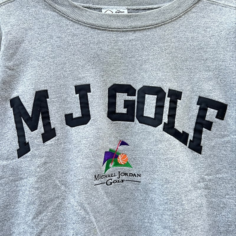 MJ GOLF/マイケルジョーダンゴルフ ロゴスウェット 90年代 Made in USA (...