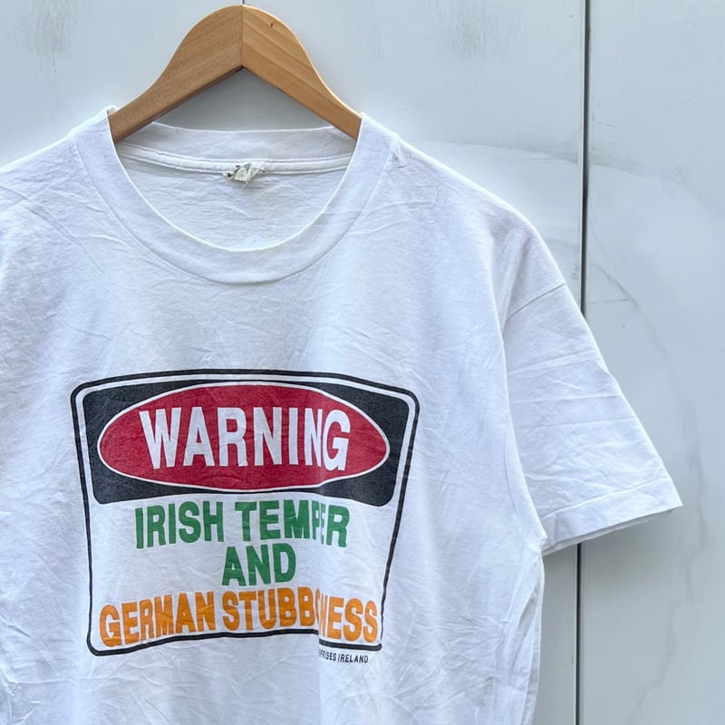 WARNING/ワーニング プリントTシャツ 90年代 Made in USA (USED) WARNING/ワーニング プリントTシャツ 90年代 Made in USA (USED)