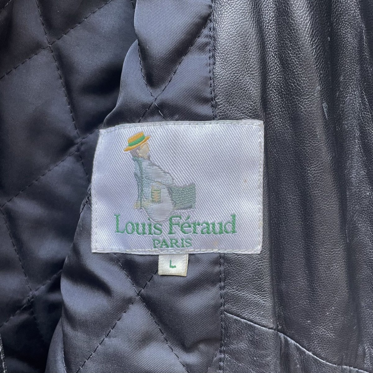 Louis Feraud/ルイ フェロー レザーボンバージャケット 90年代 (USED) |...