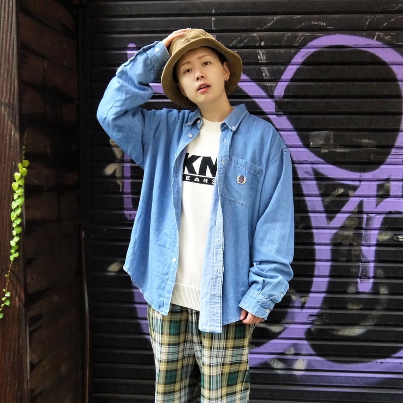 TOMMYHILFIGER/トミーヒルフィガー デニムシャツ 90年代 (USED TOMMYHILFIGER/トミーヒルフィガー デニムシャツ 90年代 (USED