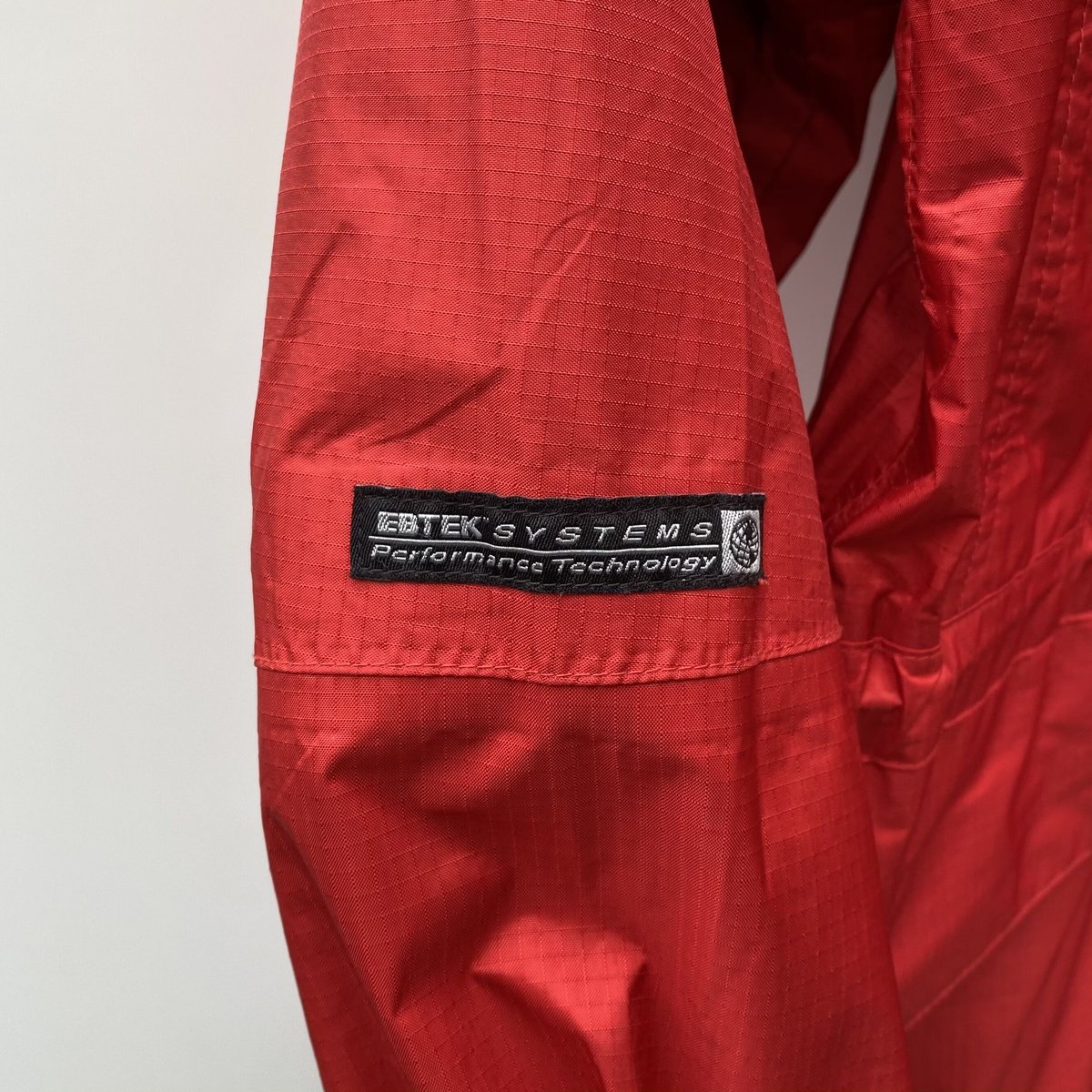 90sビンテージEddieBauerエディーバウアーEBTEKイービーテックGoreTexゴアテックスリップストップナイロンジャケットパーカXL赤紺nr24257 90s EBTEK Eddie Bauer GORE-TEX JACKET | MARKET