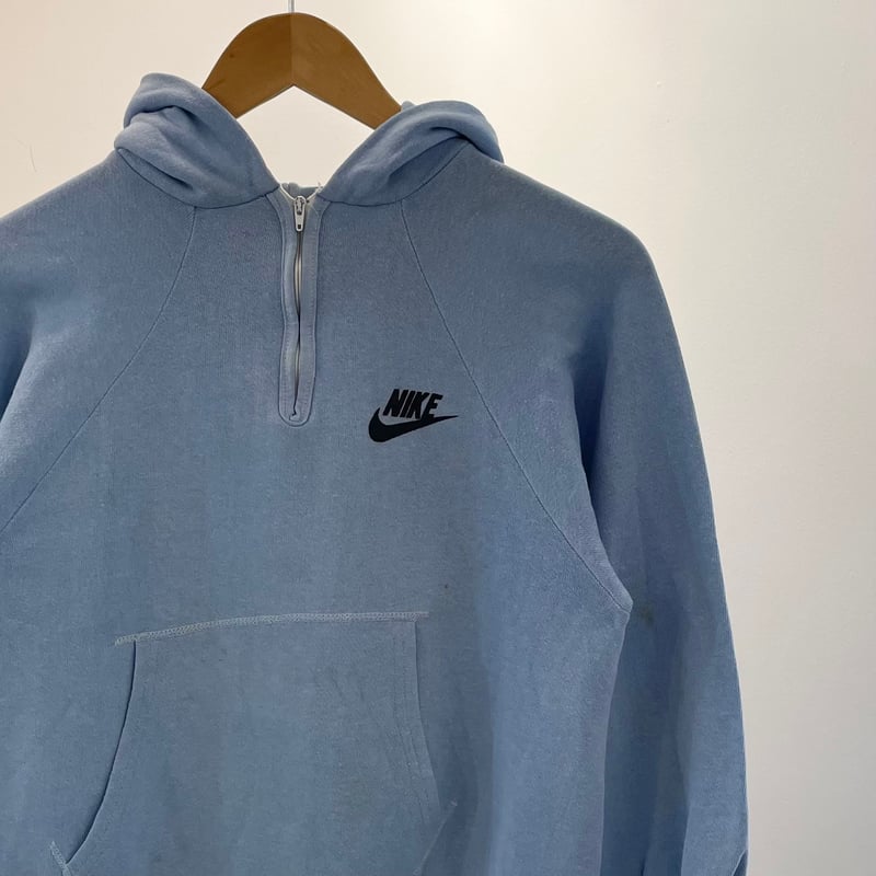 NIKE/ナイキ ハーフジップ ロゴフードスウェット 80年前後 NIKE/ナイキ ハーフジップ ロゴフードスウェット 80年前後