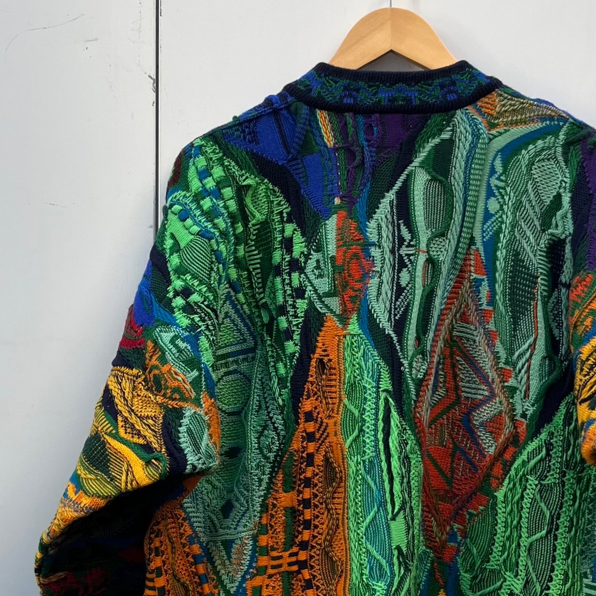 COOGI/クージー 3Dミックス カーディガン 90年代 Made in COOGI/クージー 3Dミックス カーディガン 90年代 Made in