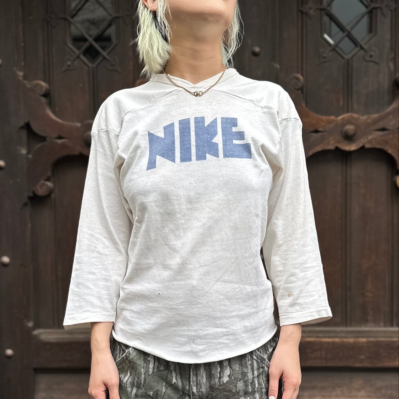 NIKE/ナイキ ゴツロゴフットボールTシャツ 80年前後 Made in USA NIKE/ナイキ ゴツロゴフットボールTシャツ 80年前後 Made in USA