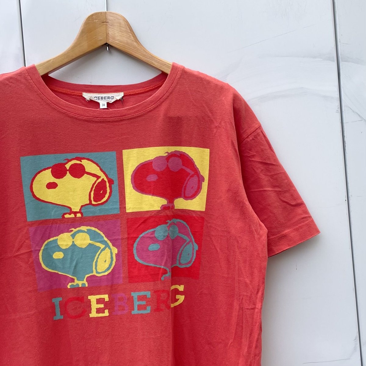 ICEBERG/アイスバーグ スヌーピー柄Tシャツ 90年代 Made in ITALY (USED)