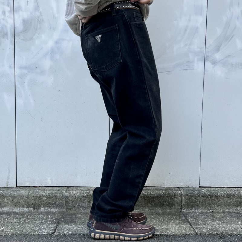 GUESS/ゲス ブラックデニムジーンズ 90年代 (USED) | chameleon GUESS/ゲス ブラックデニムジーンズ 90年代 (USED) | chameleon