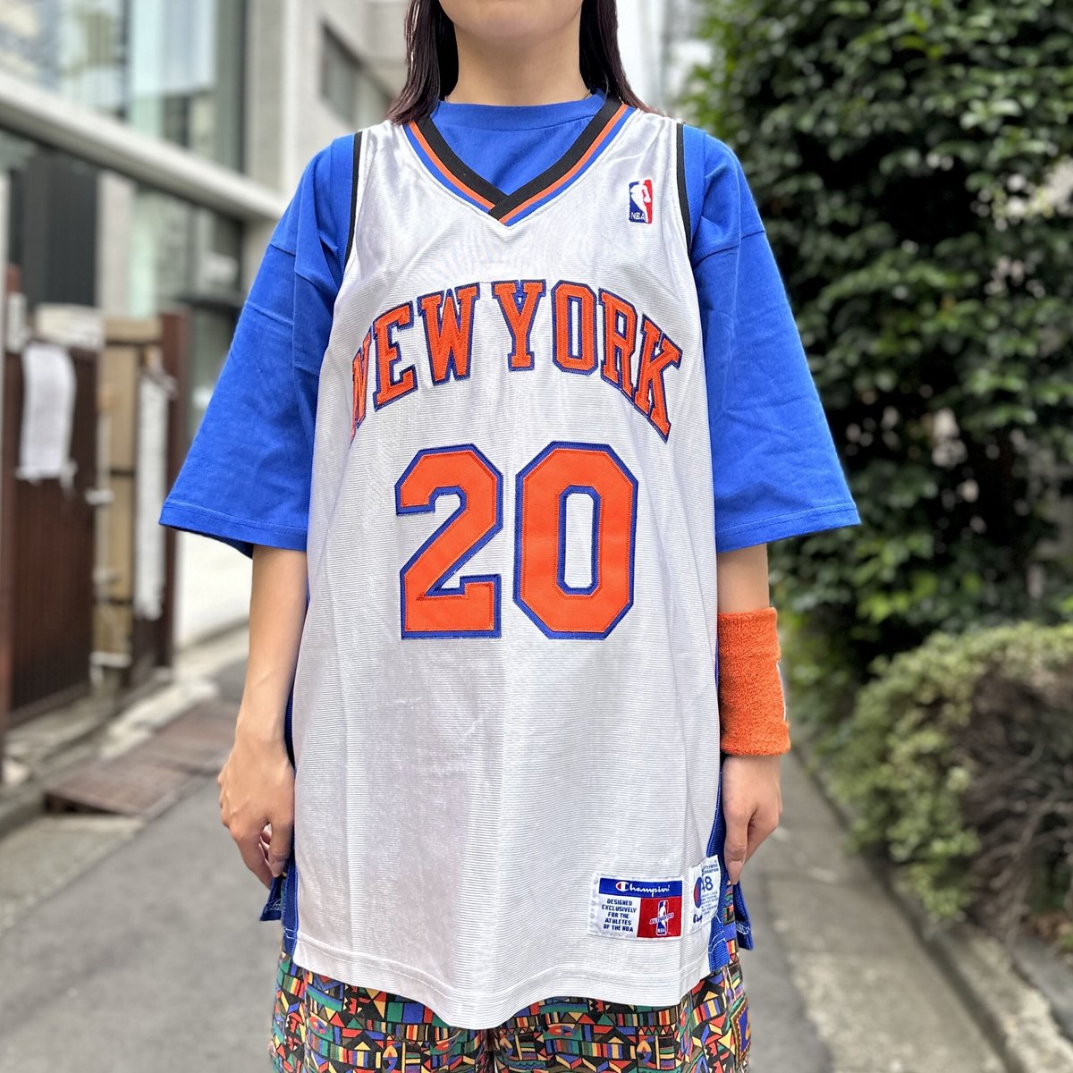 Champion NBA KNICKS/チャンピオン ニューヨークニックス バスケットタンクトップ ２０ HOUSTON 90年代 (USED)