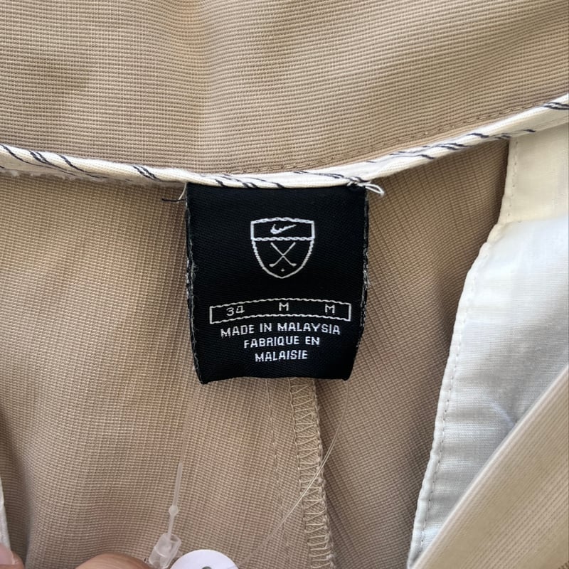 NIKE GOLF タック入りパンツ ライトベージュ 34×32 楽天市場】US古着 ナイキ ゴルフ NIKE GOLF ポリ×スパンデックス