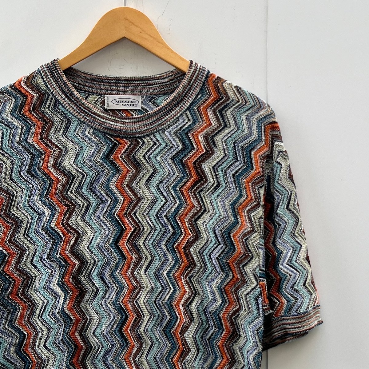 MISSONI SPORT/ミッソーニスポーツ 半袖ミックス柄セーター 90 MISSONI SPORT/ミッソーニスポーツ 半袖ミックス柄セーター 90