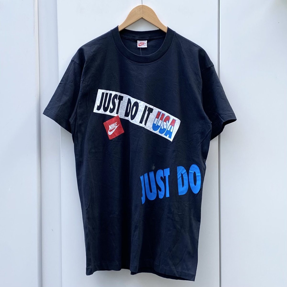 NIKE/ナイキ JUST DO IT ロゴＴシャツ 90年代 Made In USA (DE...