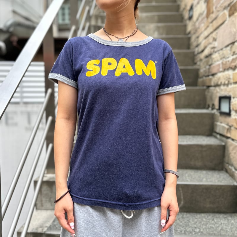 楽天市場】【XZ94】90s スパム spam Tシャツ XL 企業Tシャツ 企業物 
