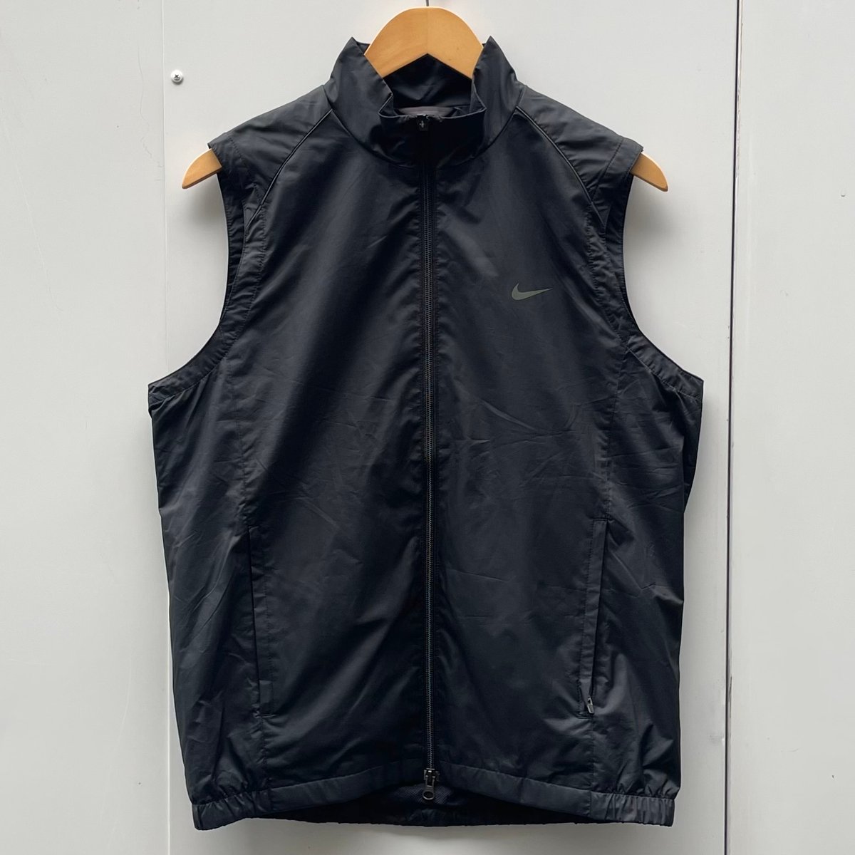 00s NIKE GOLF ナイキゴルフ フードベスト ブルー S相当 美品 00s NIKE GOLF ナイキゴルフ フードベスト ブルー S相当 美品