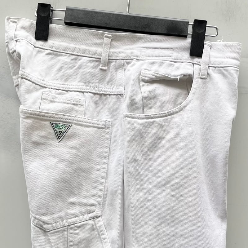 GUESS/ゲス ホワイトペインタージーンズ 90年代 Made in USA (USED)  