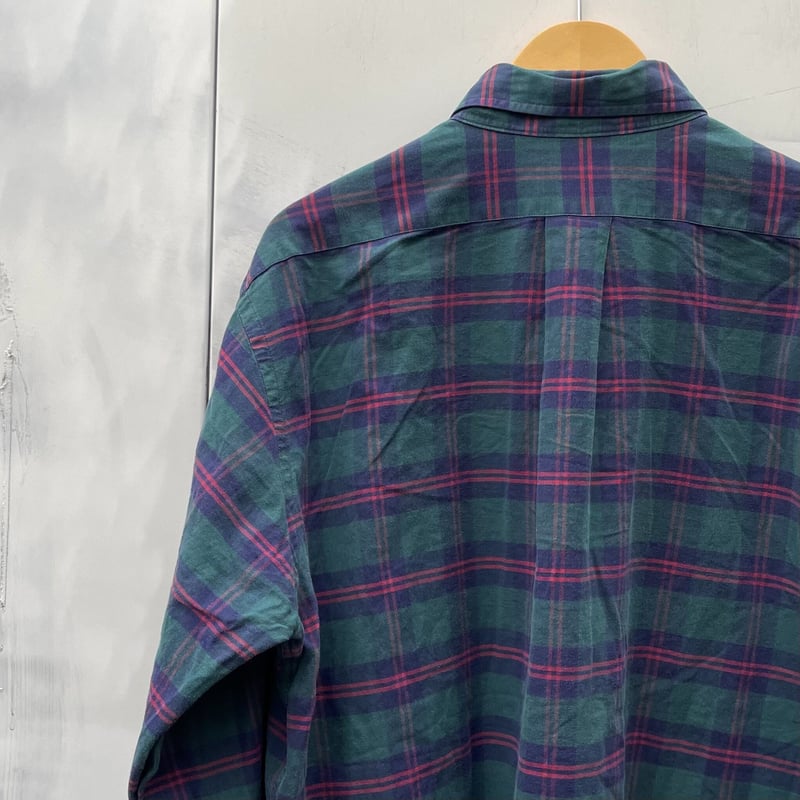 LL BEAN/エルエルビーン チェックボタンダウンシャツ 90年代