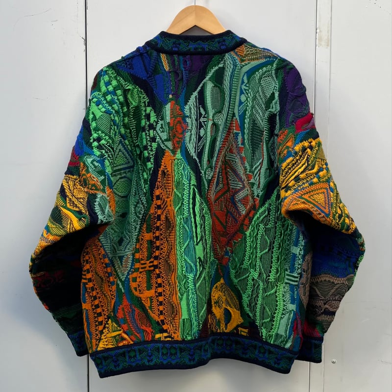 COOGI/クージー 3Dミックス カーディガン 90年代 Made in COOGI/クージー 3Dミックス カーディガン 90年代 Made in