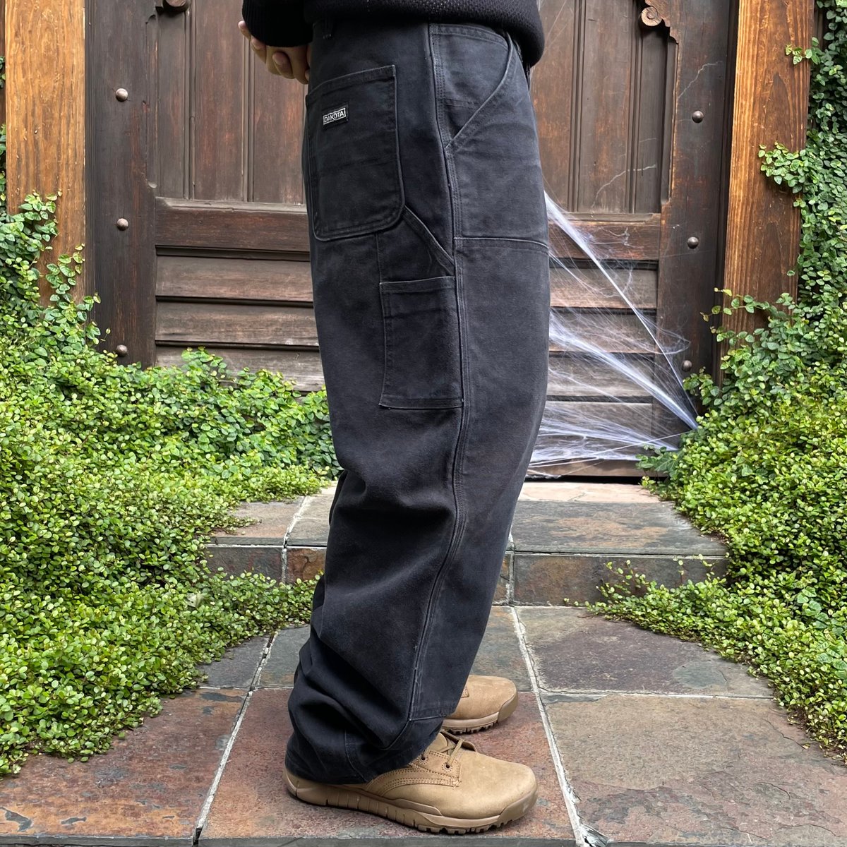 DAKOTA ダコタ usa古着 ダブルニー ペインターパンツ 黒 ブラック