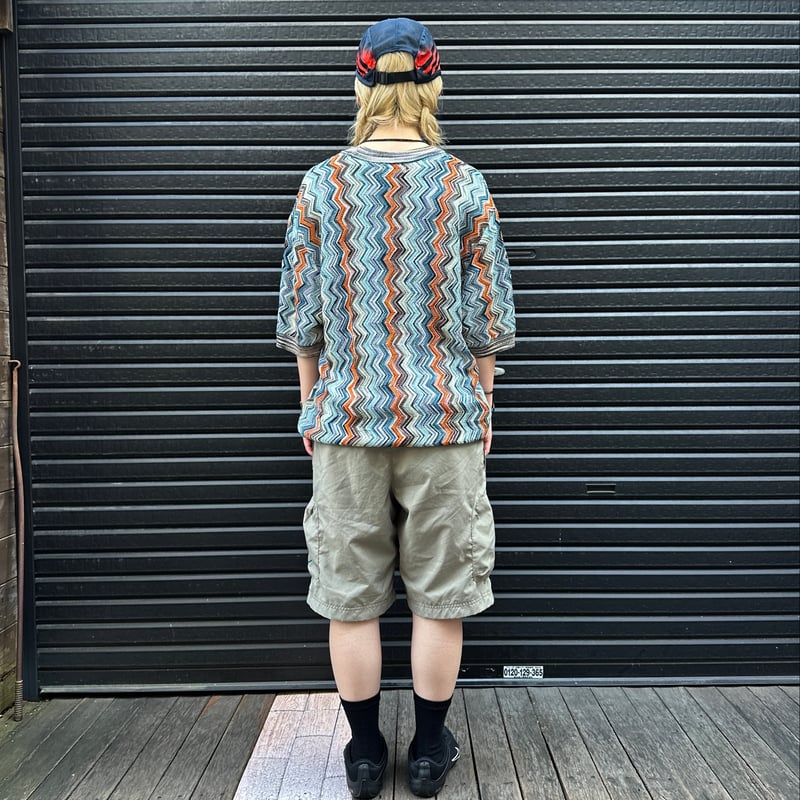 MISSONI SPORT/ミッソーニスポーツ 半袖ミックス柄セーター 90 MISSONI SPORT/ミッソーニスポーツ 半袖ミックス柄セーター 90