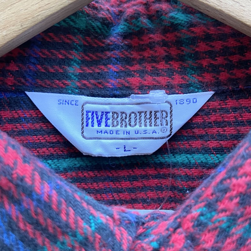 FIVE BROTHER/ファイブブラザー チェックヘビーネルシャツ 80 FIVE BROTHER/ファイブブラザー チェックヘビーネルシャツ 80