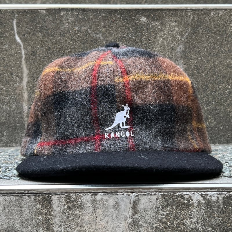 KANGOL/カンゴール チェックウールキャップ 90年代 Made in USA (USED