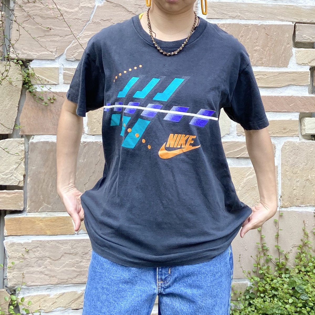 AIR新品 未使用 90's NIKE ナイキ Tシャツ NIKE 米国製 エンジ