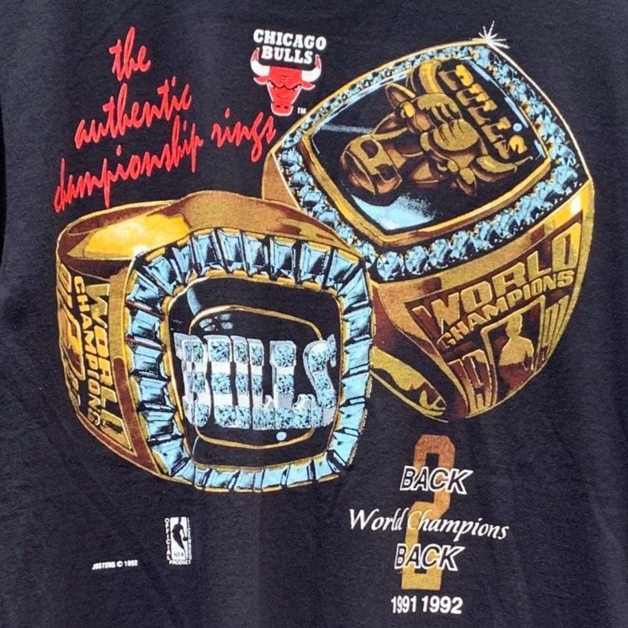 NBA CHICOGO BULLS/シカゴブルズ ワールドチャンピオンTシャツ 92年 (USED)