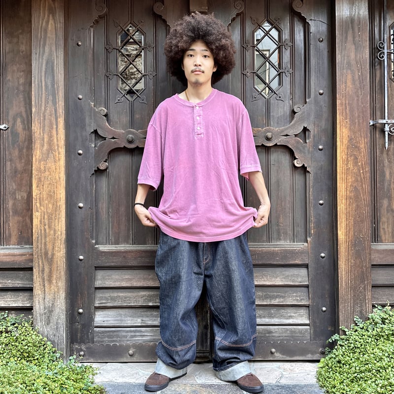 EDDIE BAUER/エディーバウアー ヘンリーネックTシャツ 90年代 EDDIE BAUER/エディーバウアー ヘンリーネックTシャツ 90年代