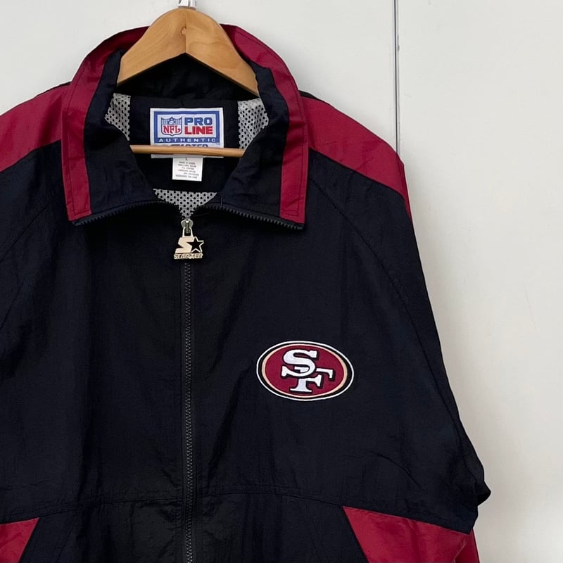 【2万超】STARTER×NFL 49ers 刺繍アノラックブルゾン 2万超】STARTER×NFL 49ers 刺繍アノラックブルゾン