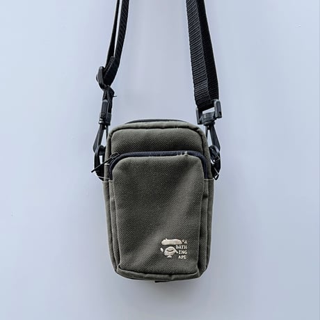 アベイシングエイプ 90年代 エイプヘッドロゴ ウェストバッグ 黒 A BATHING APE（アベイシングエイプ） ショルダーバッグ BIG APE HEAD