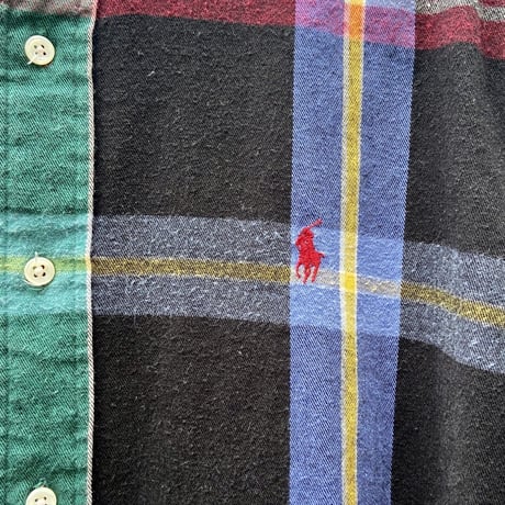 Polo Ralph Lauren/ポロラルフローレン フランネルボタンダウンシャツ 90年代 (USED)