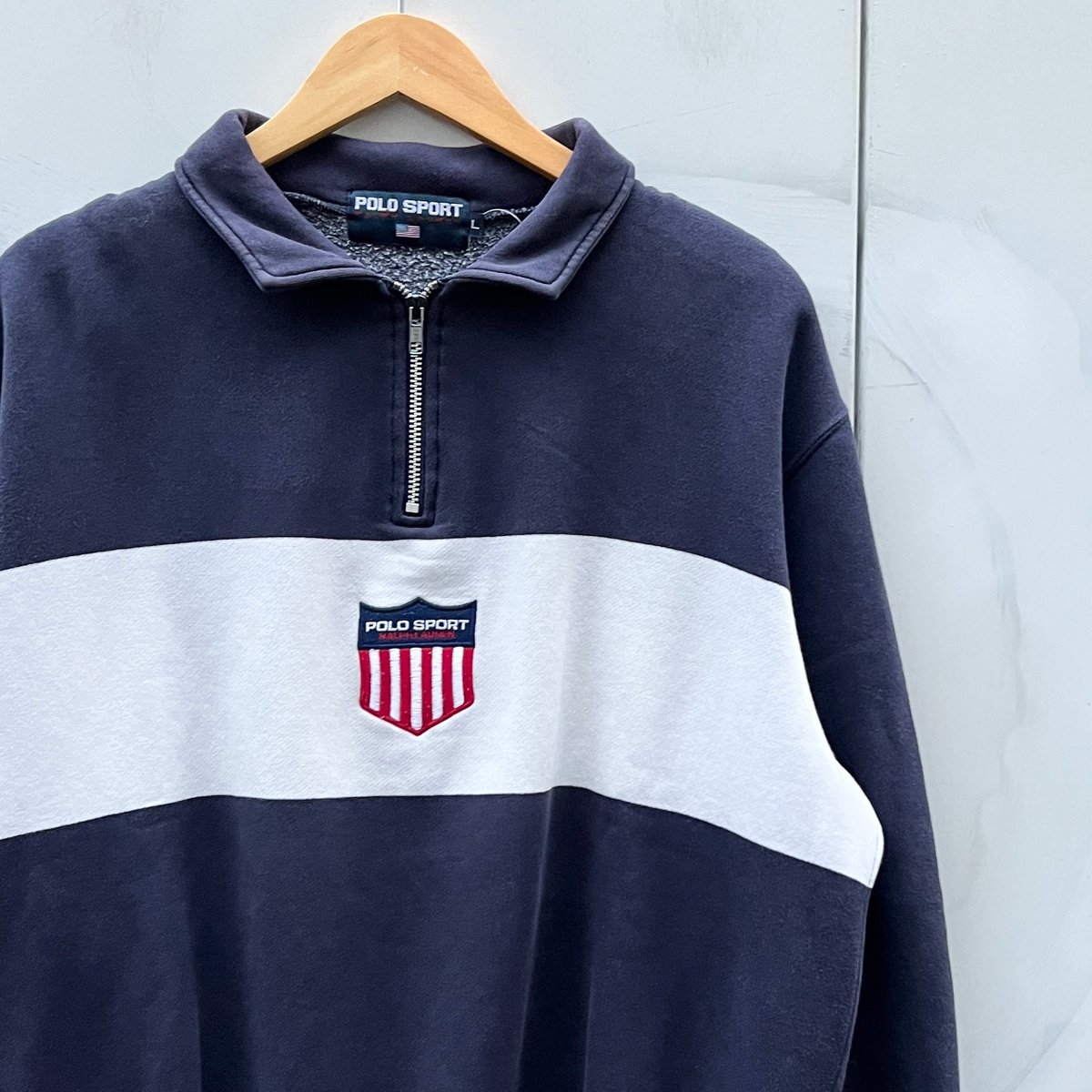 POLOSPORT/ポロスポーツ ハーフジップスウェット 90年代 (USED POLOSPORT/ポロスポーツ ハーフジップスウェット 90年代 (USED