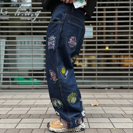 mnml X165 PAISLEY SKINNY DENIM/BLACK mnml】X165