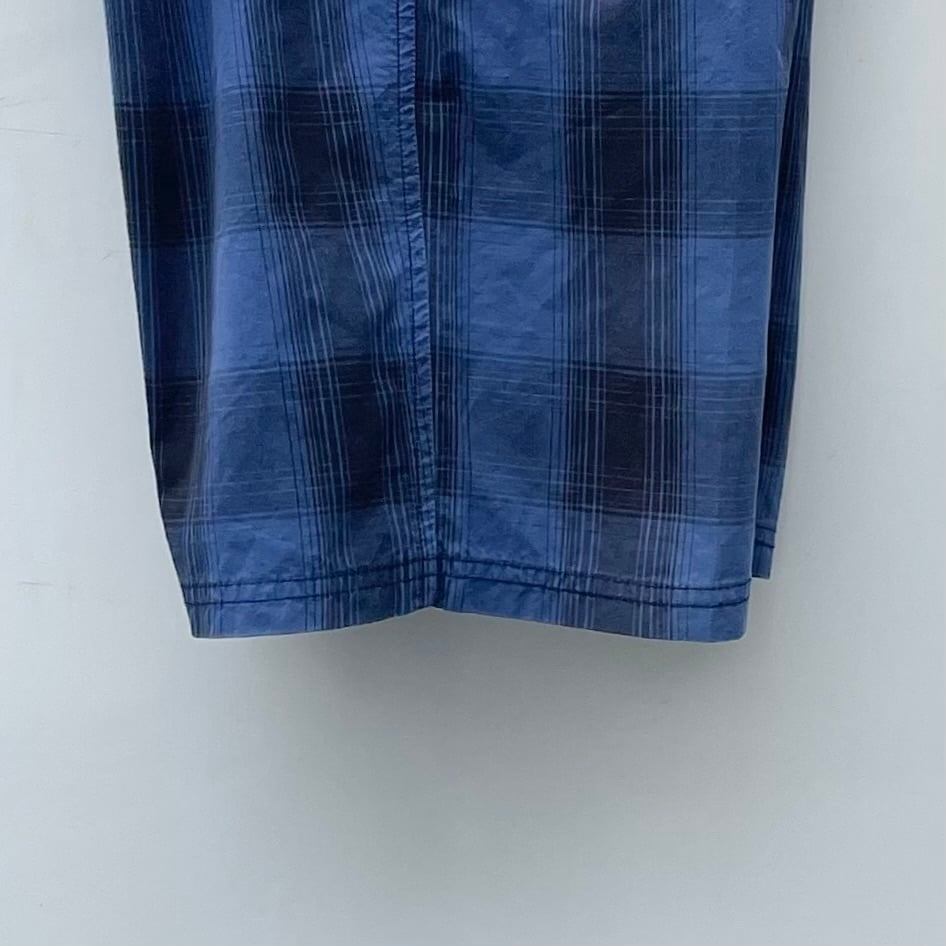 美品 ステューシー リネン チェック パンツ bcdab35e1c64a60ab14f2de92e1430
