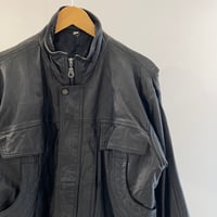 ブランド不明 レザーボンバージャケット 90年代 (USED) //2nd ITEM//