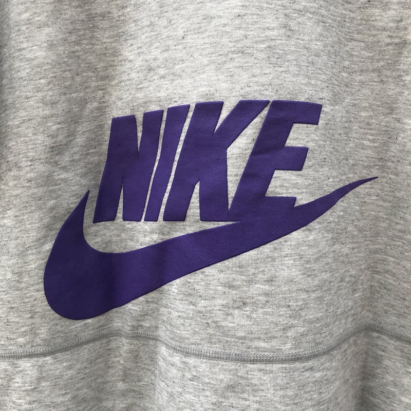 90s NIKE ナイキ　ビンテージ半袖ショート丈スウェットトレーナー　デカロゴ NIKE/ナイキ クロストレーニングロゴ 半袖スウェット 90年代