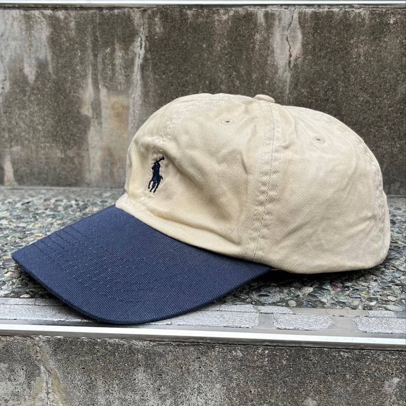 Polo Ralph Lauren/ポロラルフローレン 2トーンキャップ 90年代 (USED...