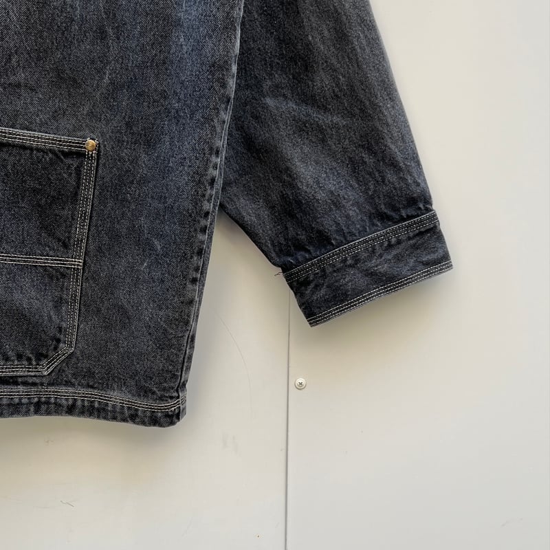 Pelle Pelle/ペレペレ ブラックデニム カバーオール ジャケット Pelle Pelle/ペレペレ ブラックデニム カバーオール ジャケット