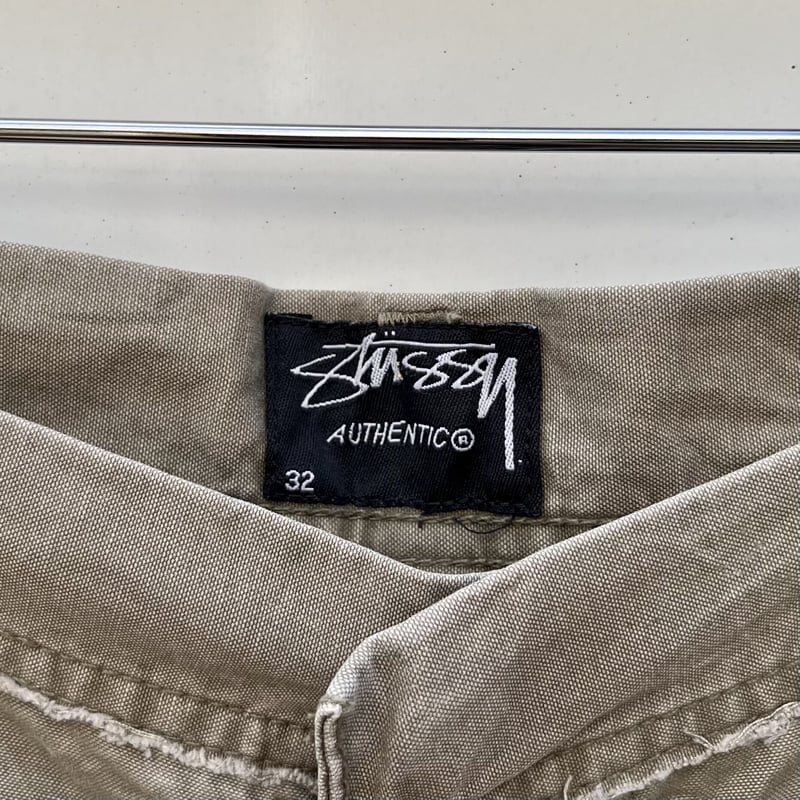 STUSSY ステューシー ダブルニー ワークパンツ コットン パステルブルー-