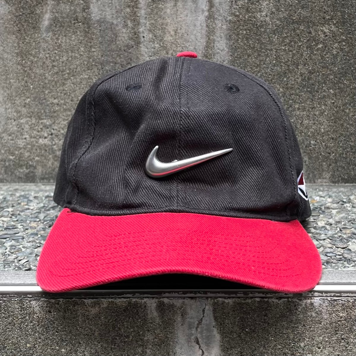 90's NIKE ナイキ タイガーウッズ メタル スウオッシュキャップCAP