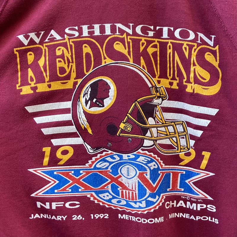 ワシントンレッドスキンズ　WASHINTON REDSKINSフッドボールシャツ