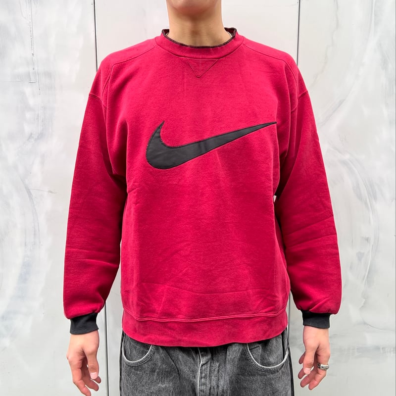 NIKE/ナイキ 切り替えビッグスウォッシュスウェット 90年代 (USED ...