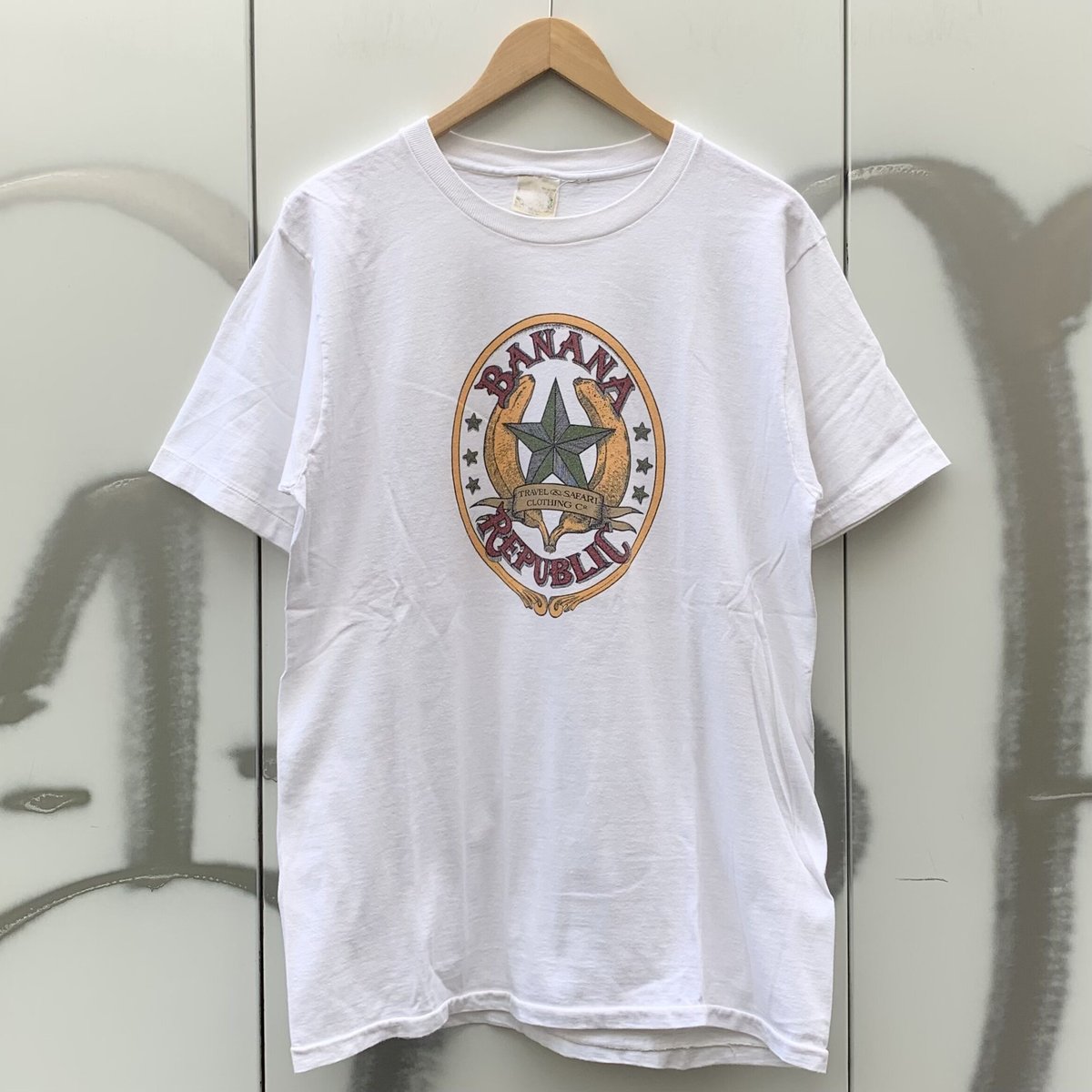 BANANA REPUBLIC/バナナリパブリック ロゴTシャツ 80年代 Made In USA (USED)