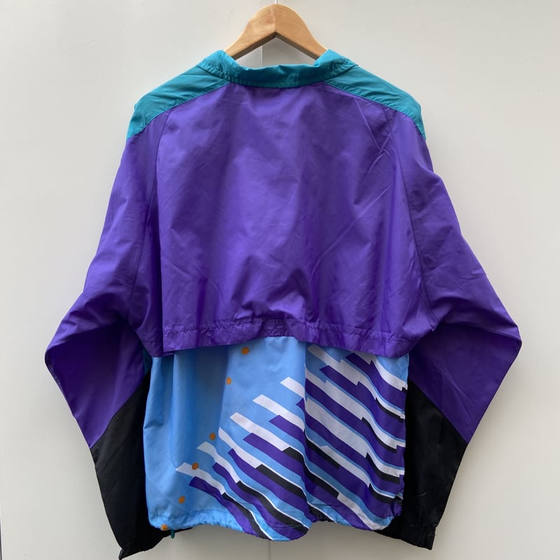 ナイキ 90s ナイロンプルオーバー 紫 刺繍ロゴ ナイロンジャケット XL ナイキ 90s ナイロンプルオーバー 紫 刺繍ロゴ ナイロン