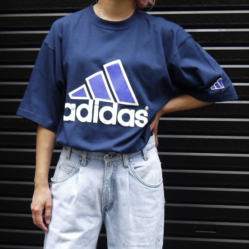 ADIDAS/アディダス ロゴプリントTシャツ 90年代 (DEADSTOCK ADIDAS/アディダス ロゴプリントTシャツ 90年代 (DEADSTOCK