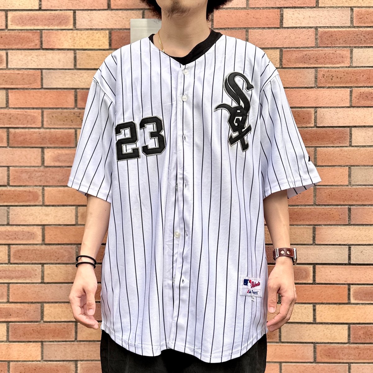 MAJESTIC MLB WHITE SOX/マジェスティック シカゴホワイトソックス ベースボールシャツ ２３DYE 00年代 (DEADSTOCK)