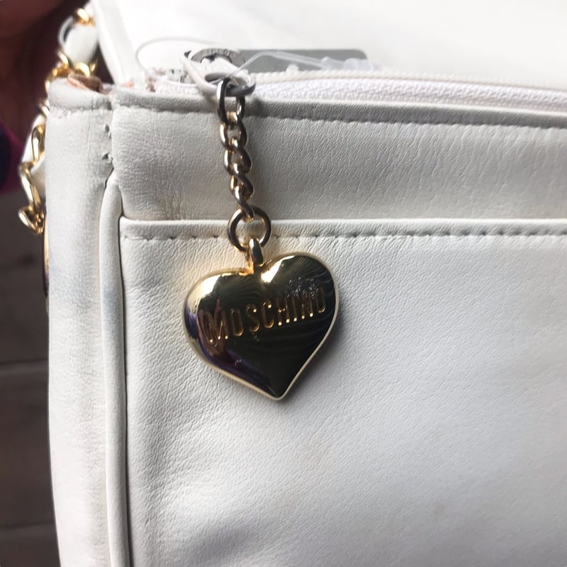 MOSCHINO/モスキーノ レザーショルダーバッグ 90年代 (USED MOSCHINO/モスキーノ レザーショルダーバッグ 90年代 (USED