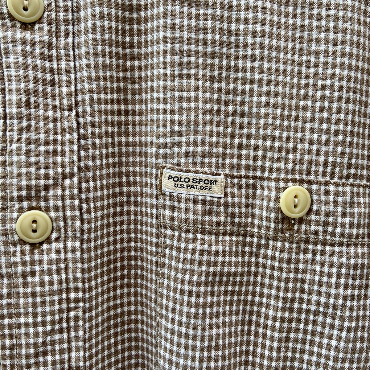 POLO SPORT ポロスポーツ  半袖 カラーチェックシャツ  サイズ　L POLO SPORT ポロスポーツ 半袖 カラーチェックシャツ サイズ Lの