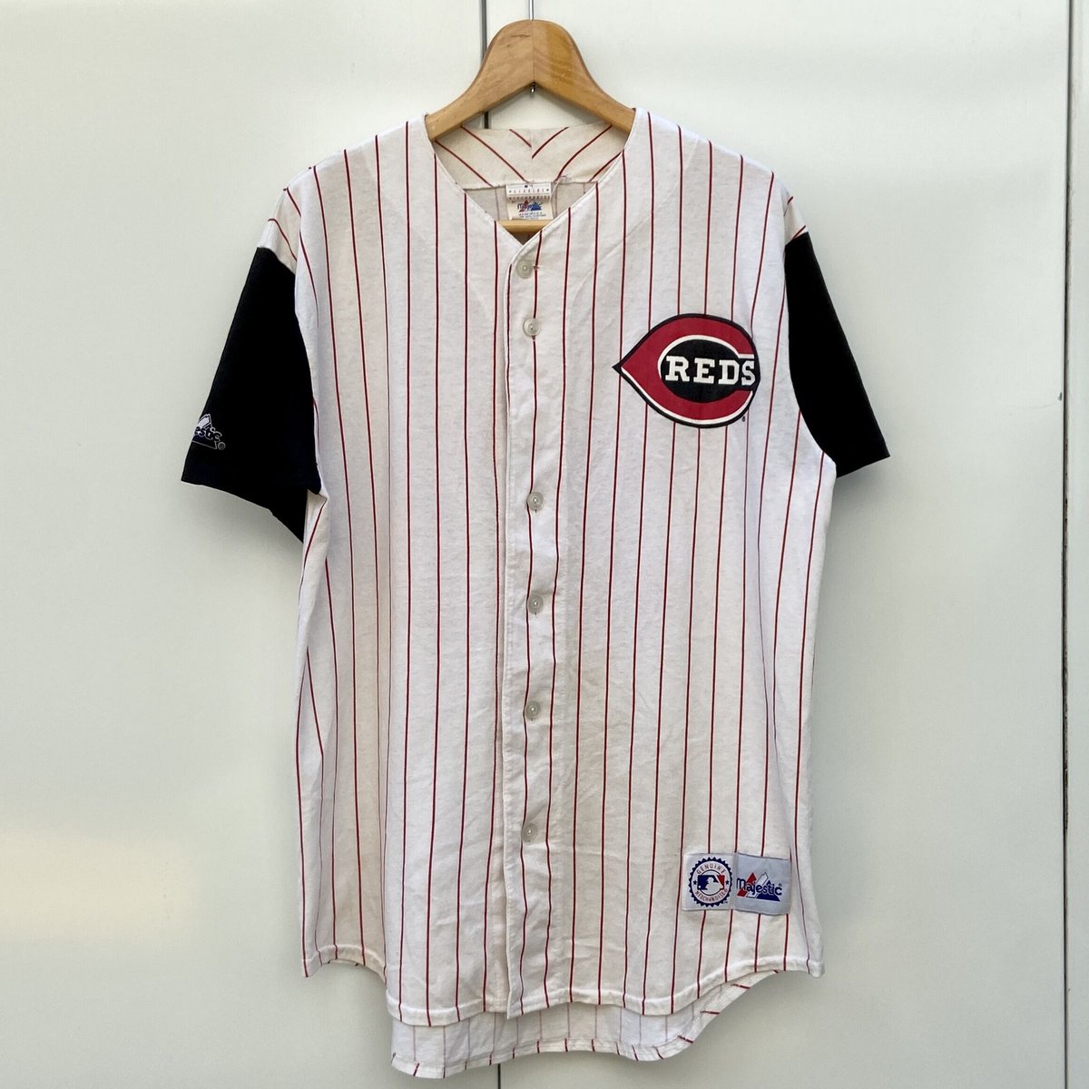 MAJESTIC MLB REDS/シンシナティレッズ ３０GRIFFEY ベースボールシャツ 90年前後 Made In USA (USED)
